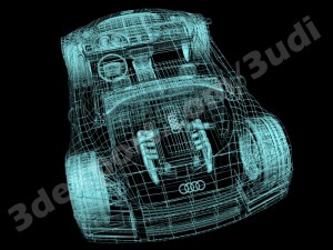 audi aquaris concept car Model 3D