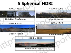 5 张 hdri 图像 CG 纹理