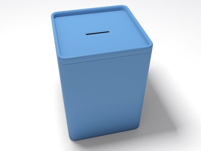 coin deposit box Model Cetak 3D .c4d .max .obj .3ds .fbx .stl .blend 