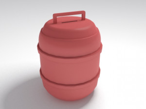 coin deposit barrel Modelo de Impressão 3D