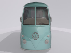 volkswagen combi toon 3Dモデル