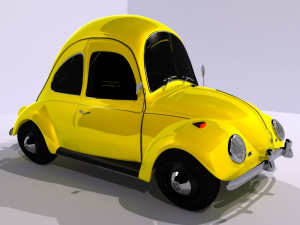 volkswagen beetle toon Modèle 3D