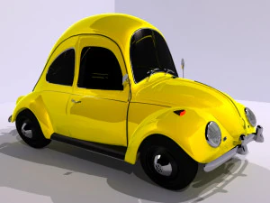 volkswagen beetle toon 3D Model