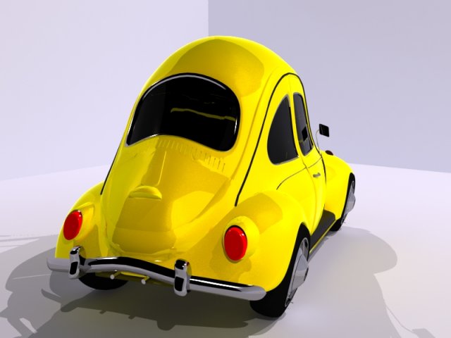 Download volkswagen beetle toon 3D Model