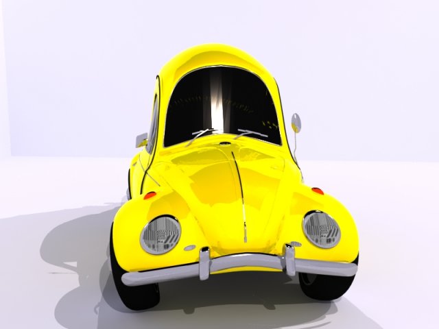 Download volkswagen beetle toon 3D Model