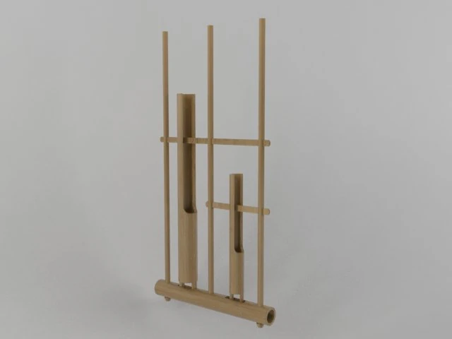 Angklung Bamboo 3D Print Model .c4d .max .obj .3ds .fbx .stl .blend 