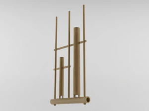 Angklung Bamboo 3D Print Model