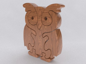 owl puzzle printable Modelo de Impressão 3D