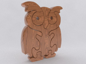 owl puzzle printable 3Dプリントモデル