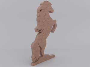horse puzzle printable 3D Print Model