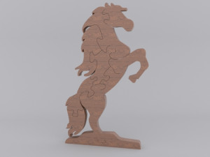 horse puzzle printable 3D Print Model