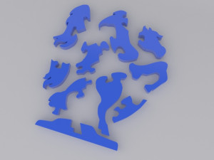horse puzzle printable 3D Print Model