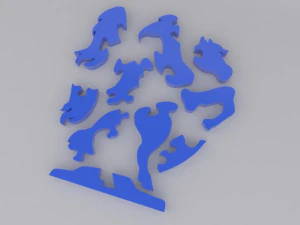 horse puzzle printable 3D Print Model