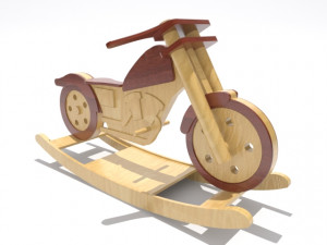 wooden bike kid 3Dプリントモデル