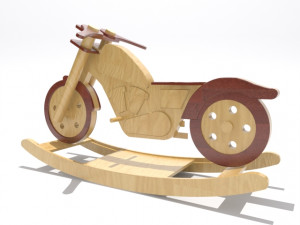 wooden bike kid 3Dプリントモデル