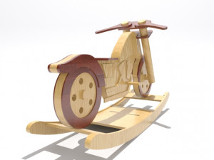 wooden bike kid 3Dプリントモデル