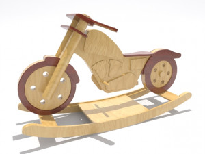 wooden bike kid 3Dプリントモデル