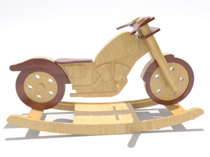 wooden bike kid 3Dプリントモデル
