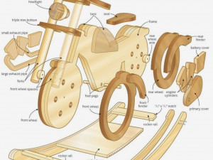wooden bike kid 3Dプリントモデル