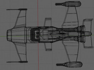 Space Gunship Modèle 3D
