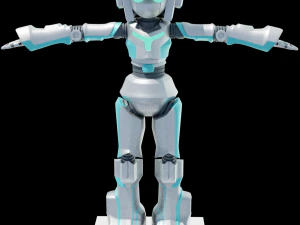 N-Droid Robot 3D Model
