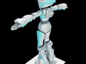 N-Droid Robot 3D Model