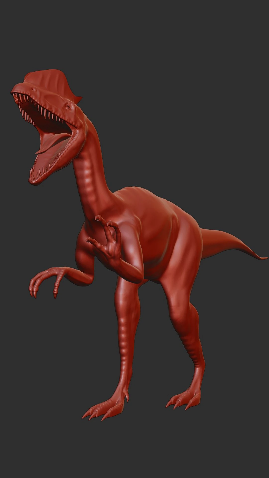 Dilophosaurus 3D Model .c4d .max .obj .3ds .fbx .stl .blend 
