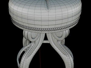 Red Stool 3D 모델