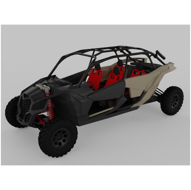Can Am Maverick 4 seater 3D 模型 .c4d .max .obj .3ds .fbx .stl .blend 