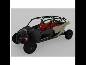 Can Am Maverick 4 seater 3D Models