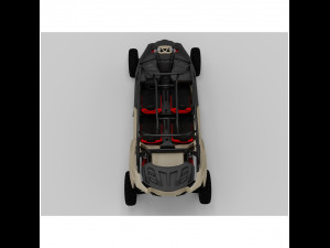 Can Am Maverick 4 seater 3D 模型