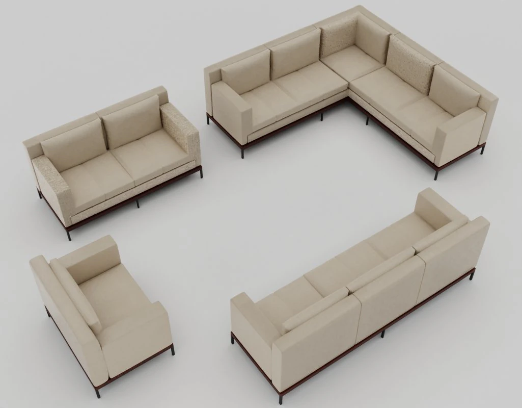 Sofas 3D Model .c4d .max .obj .3ds .fbx .stl .blend 
