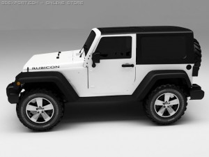 jeep rubicon 2007 Modello 3D