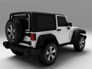 jeep rubicon 2007 Modello 3D