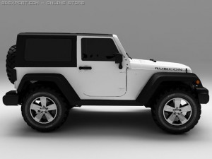 jeep rubicon 2007 Modello 3D