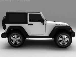 jeep rubicon 2007 3D Model