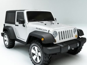 jeep rubicon 2007 Modello 3D
