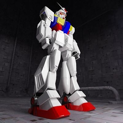gundam mobilesuit 3D Model .c4d .max .obj .3ds .fbx .stl .blend 