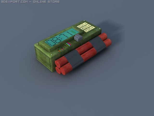 the bomb 3D 모델 .c4d .max .obj .3ds .fbx .stl .blend 