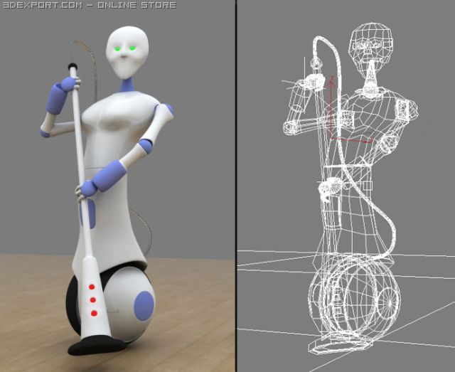 cleaning robot 3Dモデル .c4d .max .obj .3ds .fbx .stl .blend 