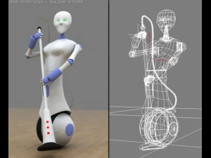 robot pembersih Model 3D