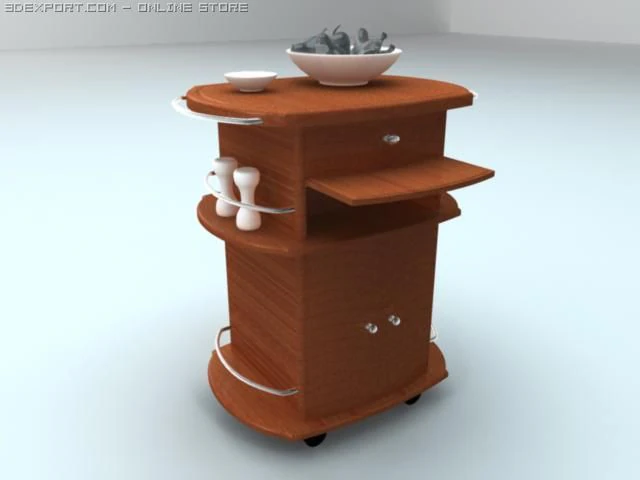 kitchen table 3D Model .c4d .max .obj .3ds .fbx .stl .blend 