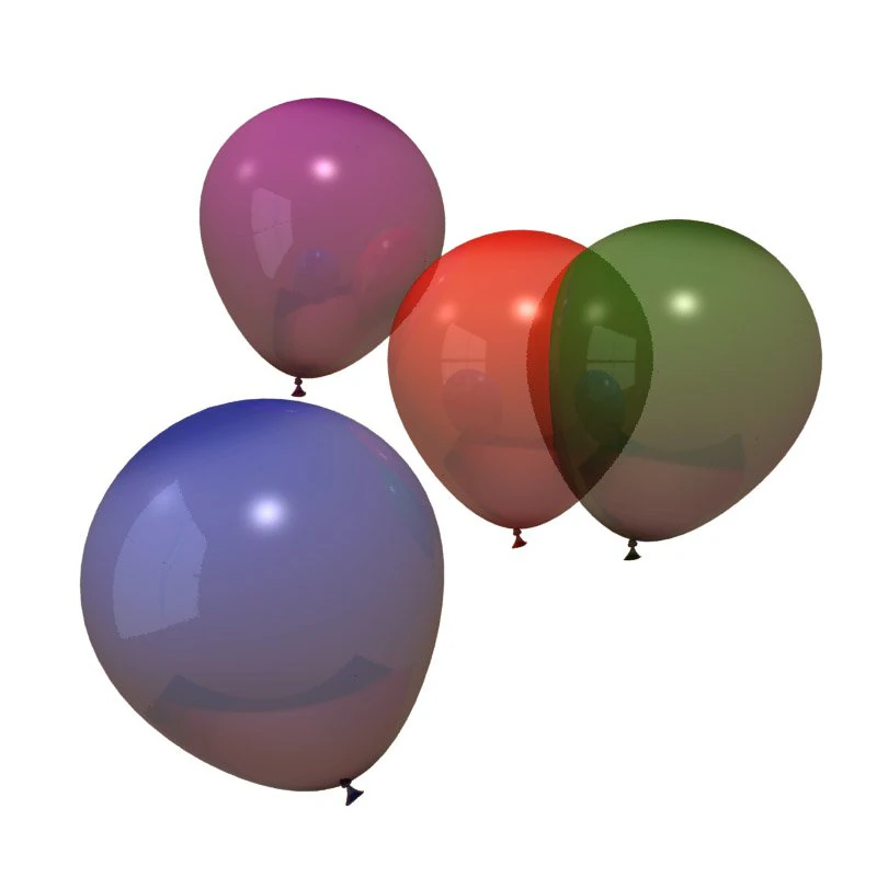 balloons 3D Model .c4d .max .obj .3ds .fbx .stl .blend