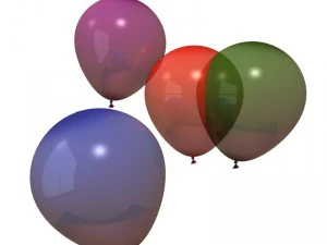 bal&otilde;es Modelo 3D