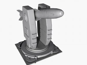 single missile launcher 3D Model