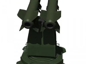 dual missile launcher 3D Model