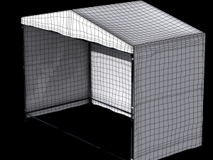white tent Model 3D