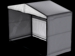 white tent 3D Model