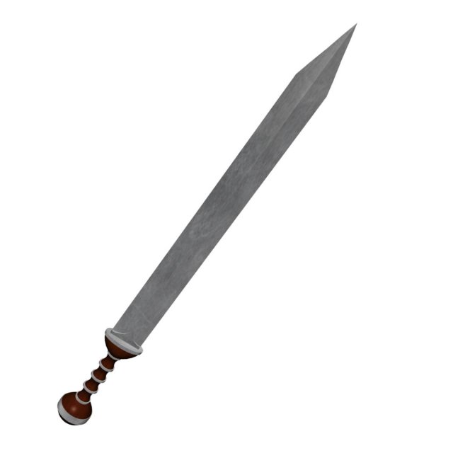 gladiator sword 3D 모델 .c4d .max .obj .3ds .fbx .stl .blend 