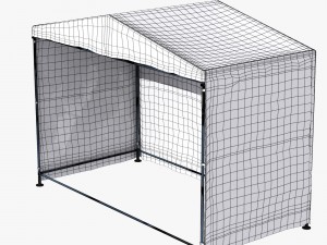 green tent Model 3D